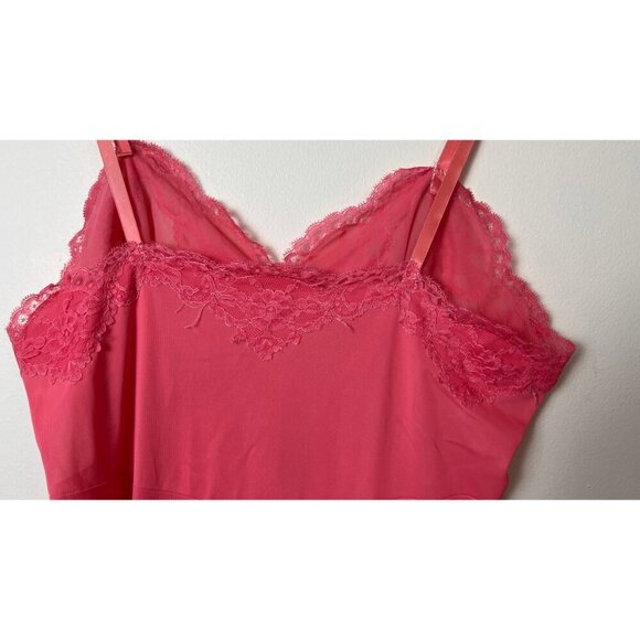 VINTAGE 60'S VANITY FAIR PLEATED HEM SLIP DRESS PUNK M - Picture 8 of 10